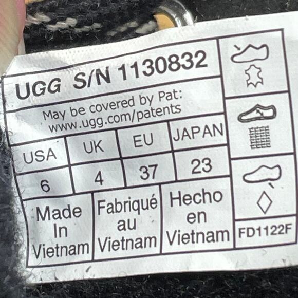 UGG Women's Hapsburg Hiker Black Size 6 in New Without Box Condition - Picture 8 of 8